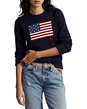 Ralph Lauren - American Flag Cotton Crewneck Sweater