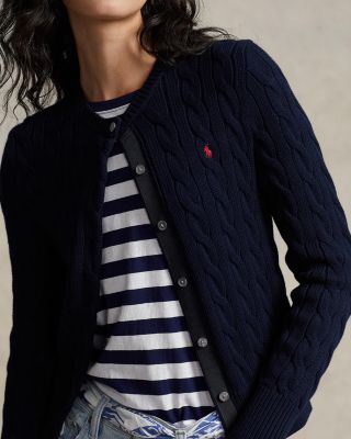 Cotton Cable Knit Cardigan