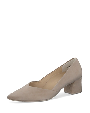 Paul Green Rendi Pointed Toe Pump In Champagne Suede