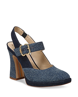 Sam Edelman Jildie Platform Slingback Sandal In Blue