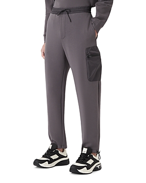 Armani Collezioni Tapered Cargo Jogger Pants In Solid Medi