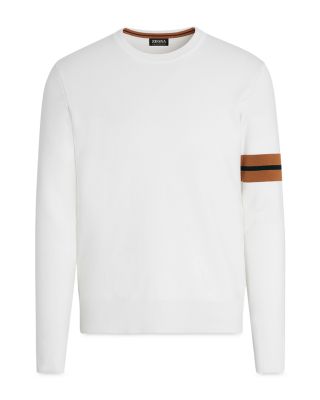  White High Performance™ Wool Crewneck Sweater