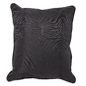 Shop Global Views Zebra Black On Black Throw Pillow, 20 X 20
