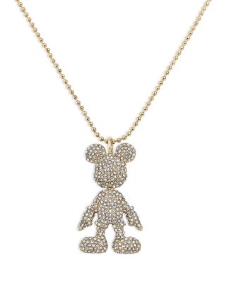 BAUBLEBAR Disney Pavé Mickey Mouse Pendant Necklace, 24-27