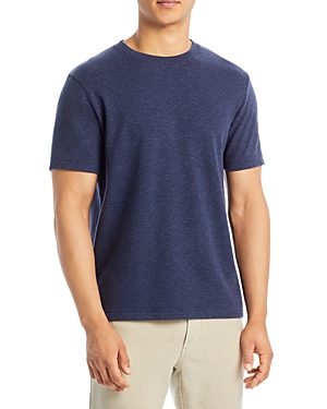 Shop Frame Duo Fold Tee In Heather Dark Blue