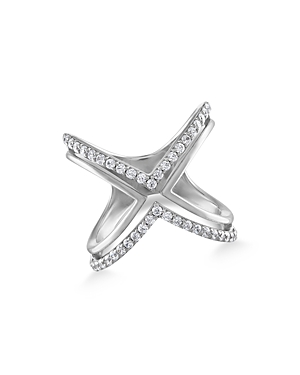 Bloomingdale's Diamond Crossover Ring in 14K White Gold, 0.50 ct.t.w. - 100% Exclusive