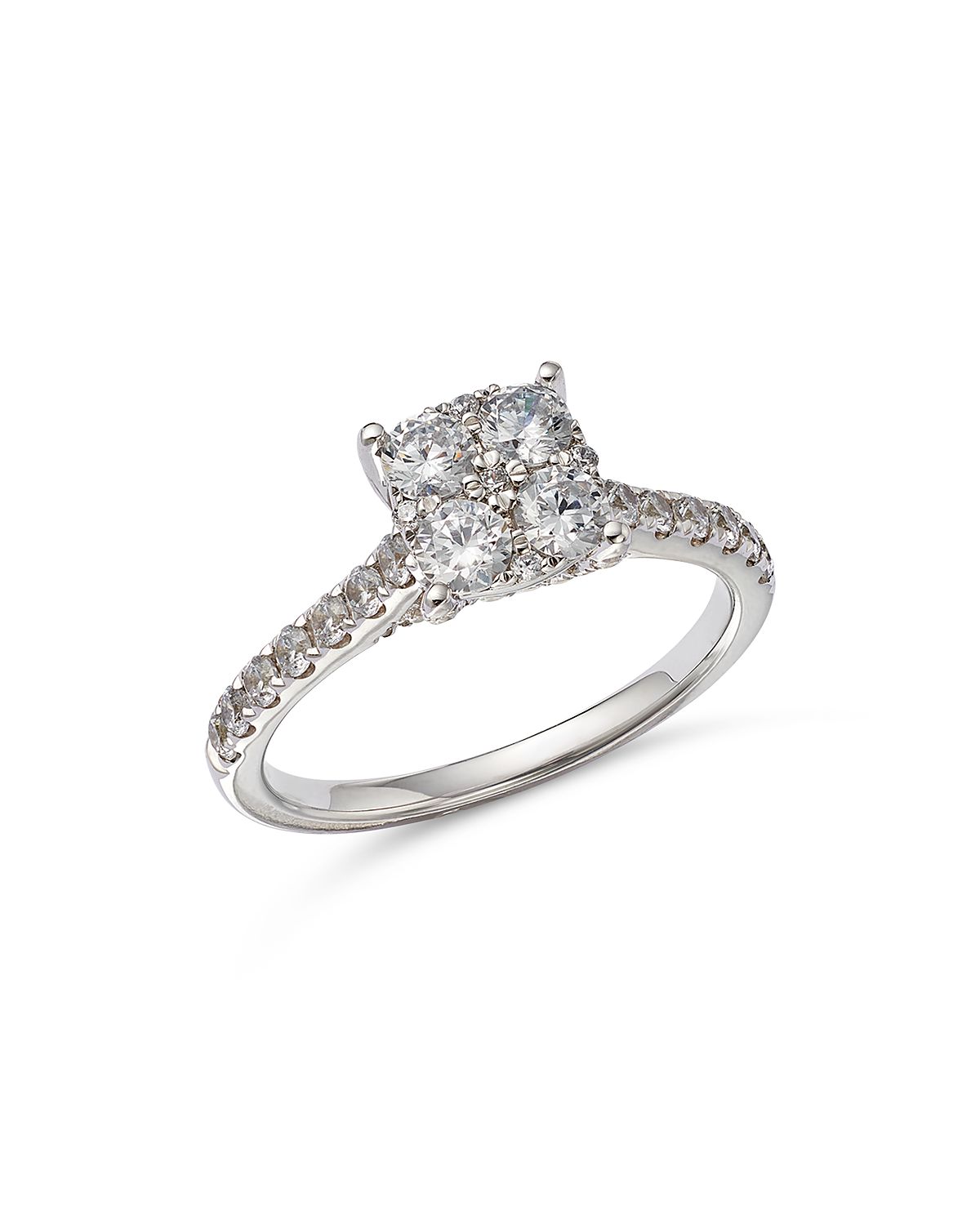 Bloomingdale's Fine Collection Diamond Cluster Engagement Ring