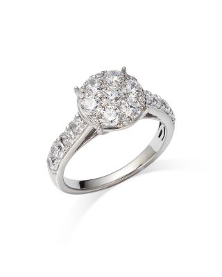 Bloomingdale s Fine Collection Diamond Cluster Ring in 14K White Gold 1.60 ct. t.w. Exclusive Bloomingdale s