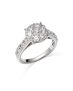 Bloomingdale's Diamond Cluster Ring in 14K White Gold, 1.60 ct. t.w. - 100% Exclusive