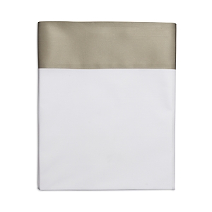 Hudson Park Collection Italian Cuff Flat Sheet, Queen- 100% Exclusive In Silver