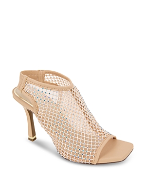 Shop Kenneth Cole Women's Hayley Jewel High Heel Sandals In Toasted Almond