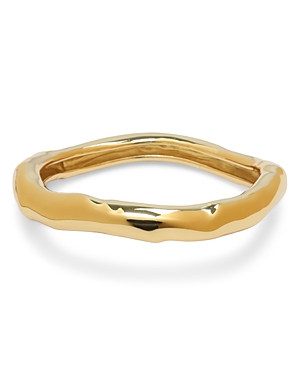 Shop Alexis Bittar Small Molten Bangle Bracelet In Gold