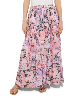 Misook - Printed Pull On Maxi Skirt