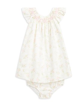 Ralph Lauren - Girls' Floral Print Smocked Dress & Bloomer Set - Baby