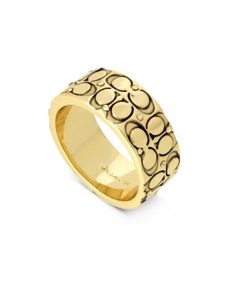 Logo Quilted Band Ring 