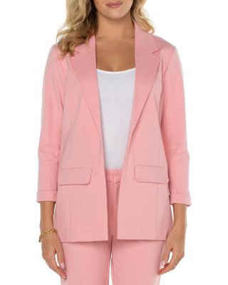 Liverpool Los Angeles Boyfriend Blazer In Pink Perfection
