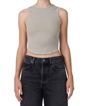 AGOLDE Nova Cropped Tank Top | Bloomingdale's