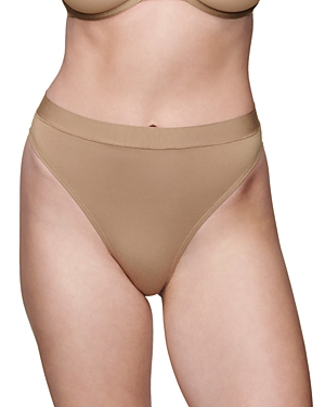 Cuup The Highwaist Thong Modal In Taupe