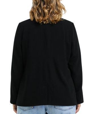 Megan Notched Lapel Single Button Blazer