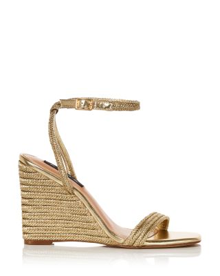 gold heeled espadrilles