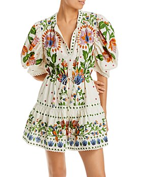FARM Rio - Summer Garden Cotton Mini Dress