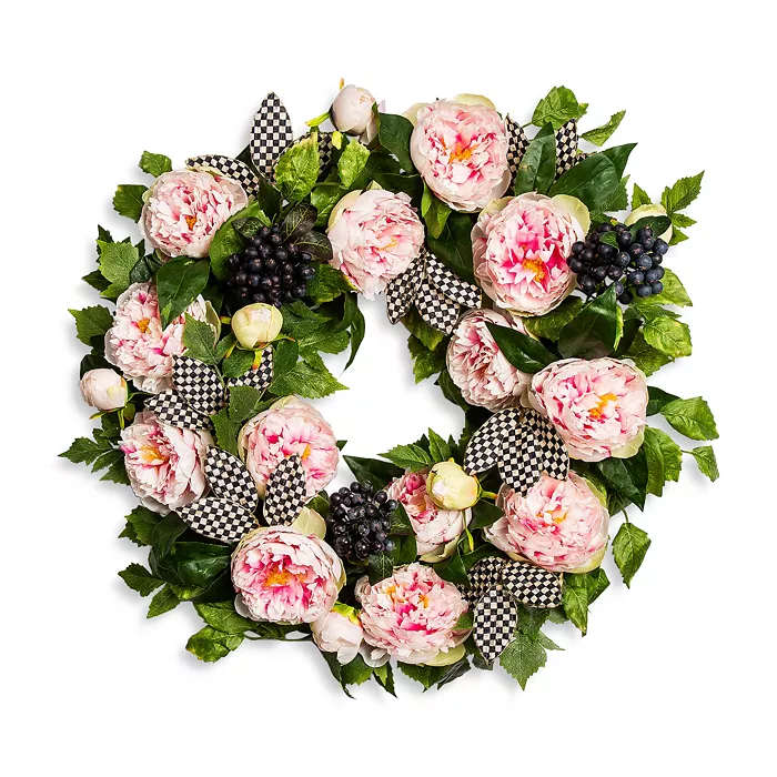 Peony Wreath