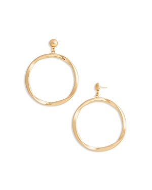 Shop Cult Gaia Serena Twisted Loop Drop Earrings In Gold