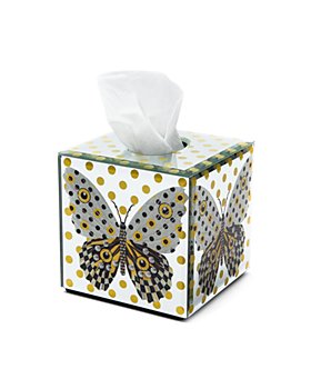 Mackenzie-Childs - Spot On Butterfly Boutique Tissue Box Cover