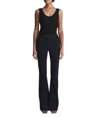 Violet Ribbed Scoop Neck Tank Top