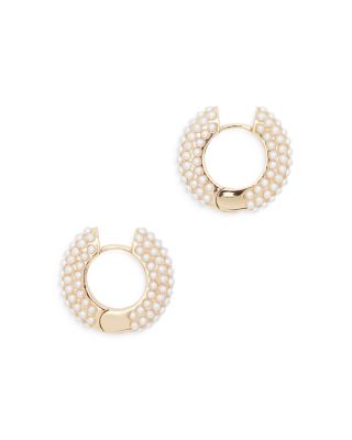 ALLSAINTS - Chunky Imitation Pearl Huggie Earrings