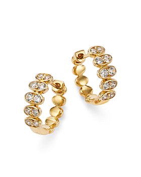 Louis Vuitton gold tone set of three brass Sweet Monogram hoop earrings