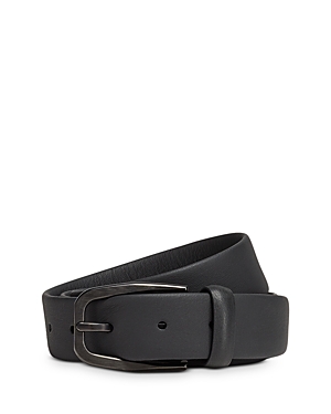 Zegna Black Smooth Leather Belt