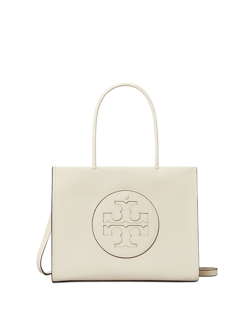 Tory Burch Small Ella Bio Faux-leather Tote Bag In Warm White