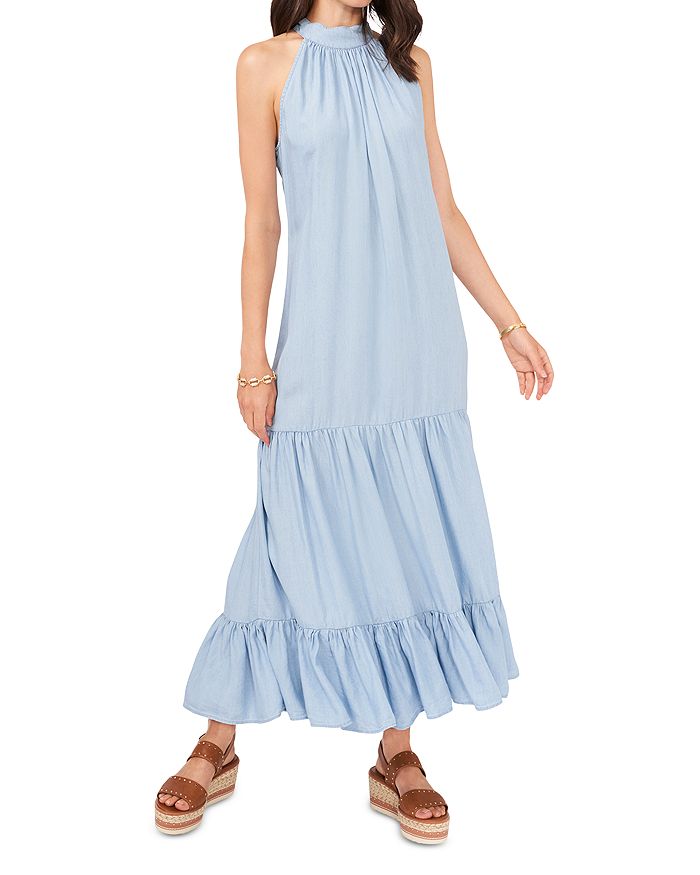 VINCE CAMUTO Sleeveless Tiered Maxi Dress | Bloomingdale's