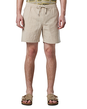 Nn07 Gregor Striped Drawstring Shorts In Ecru