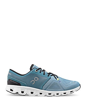 ON MEN'S CLOUD X 3 LACE UP RUNNING SNEAKERS