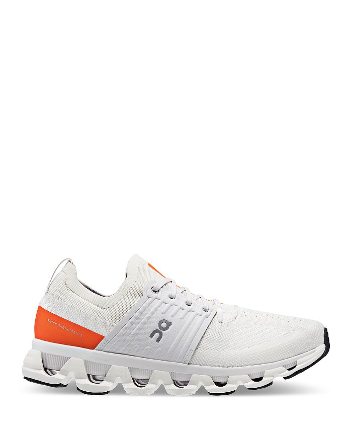 On Men's Cloudswift 3 Lace Up Running Sneakers In Ivory | Flame