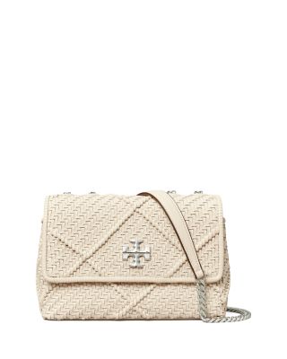 Tory Burch Small Kira Diamond Weave Convertible Leather Shoulder Bag in  Yellow