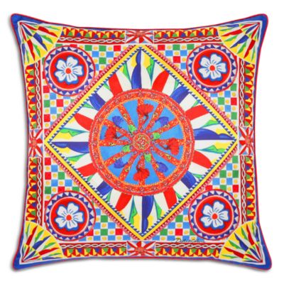 Dolce & Gabbana - Carretto Silk Cushion, 18' x 18"