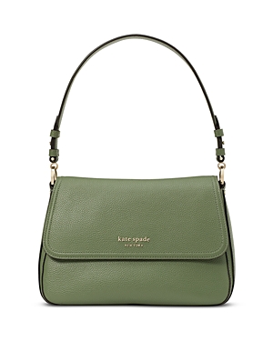 KATE SPADE KATE SPADE NEW YORK HUDSON PEBBLED LEATHER MEDIUM CONVERTIBLE FLAP SHOULDER BAG