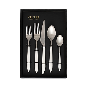 Vietri Ares Argento & White 20 Piece Flatware Set
