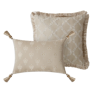 Shop Waterford Annalise Decorative Pillows, Set Of 2 In Gold