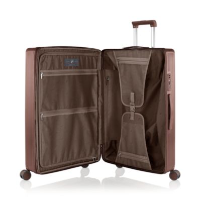 Earth Tones Large Upright Expandable Spinner Suitcase