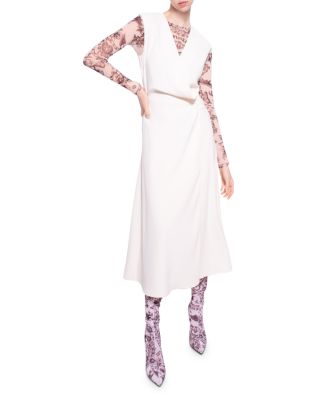 corset bodycon midi dress Sleeveless Corset Style Bodycon Midi Dress in Cream