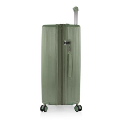 Earth Tones Large Upright Expandable Spinner Suitcase