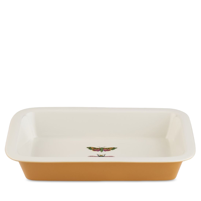 Portmeirion Botanic Garden Harmony Large Roasting Dish In Amber
