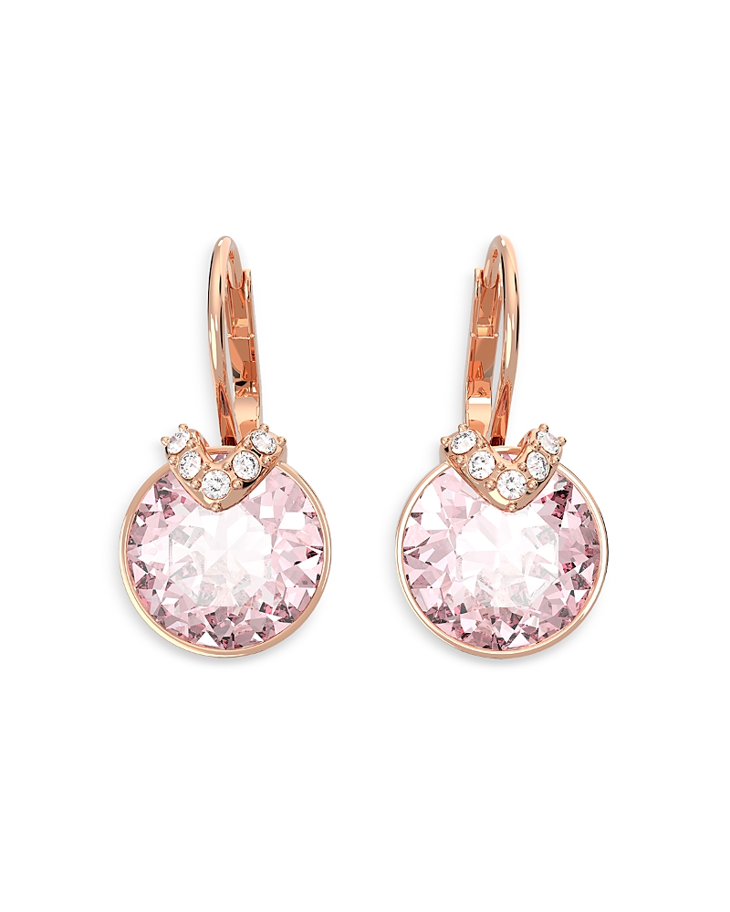 Swarovski Bella V Crystal Drop Earrings In Gold Tone In Rose Gold