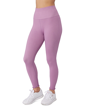 SPIRITUAL GANGSTER LOVE SCULPT 7/8 RUFFLED LEGGINGS