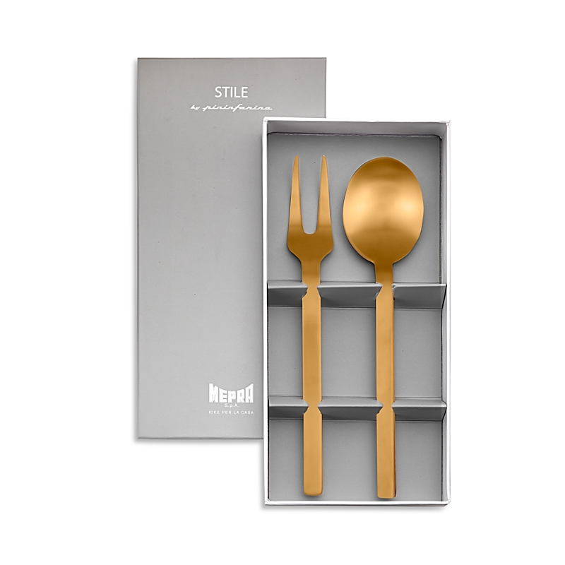 Mepra Stile 2-piece Serving Set In Gold