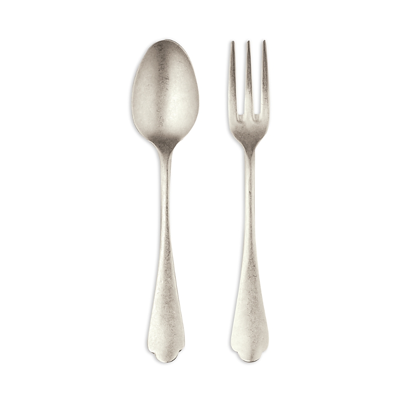 Mepra Dolce Vita Fork & Spoon Serving Set In Gold